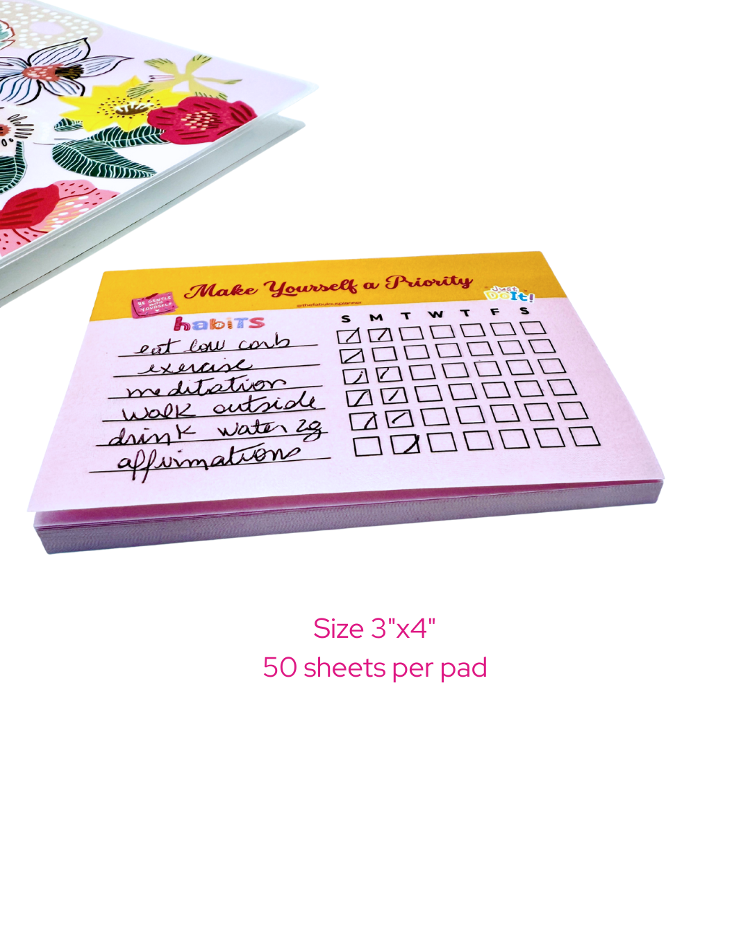 Make Yourself a Priority – Habit Tracker Notepad