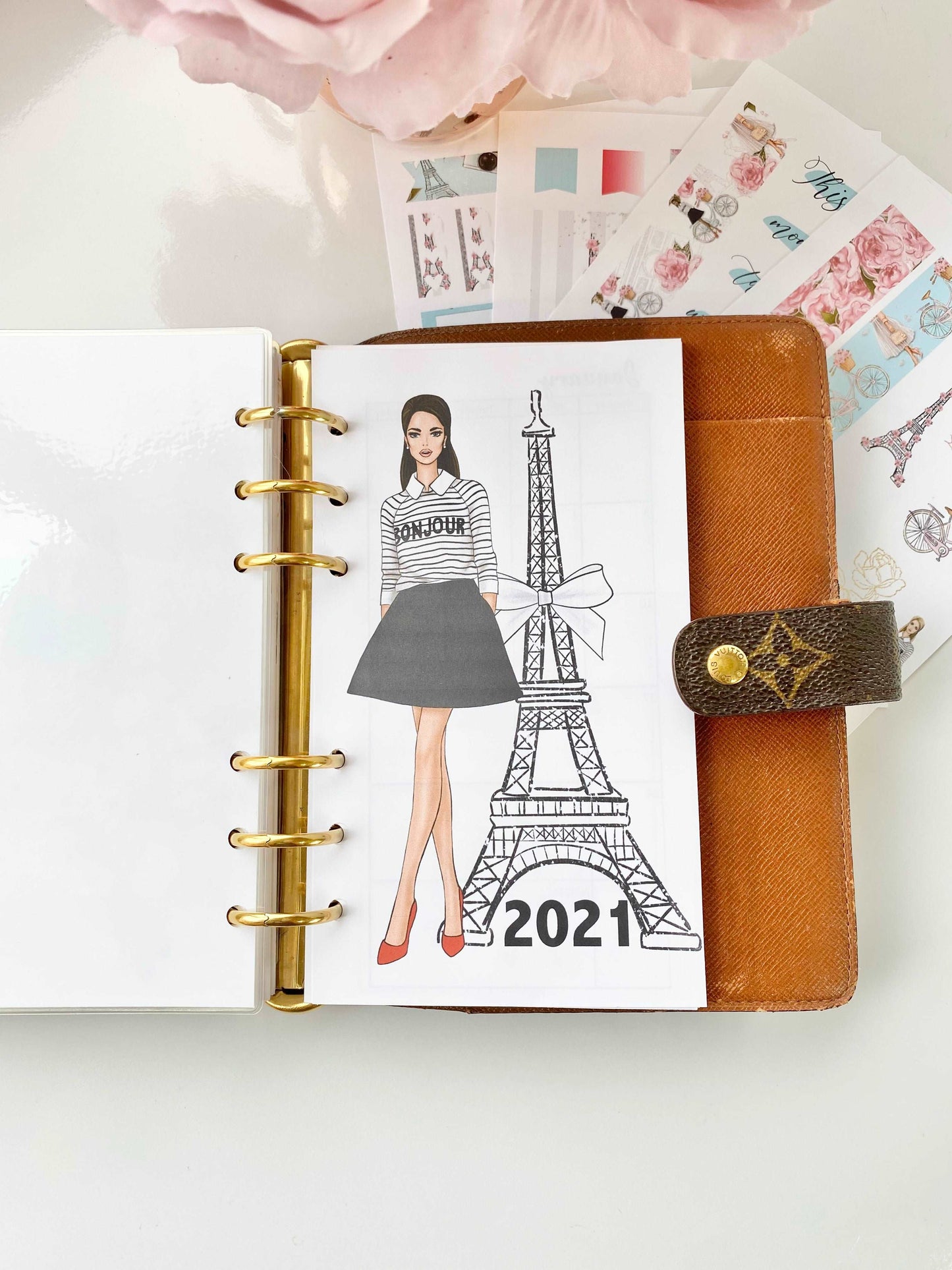 2023 Dated Yearly Spring in Paris Monthly Inserts