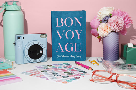 Bon Voyage Travel Journal | Vacation Planner & Memory Keeping Book