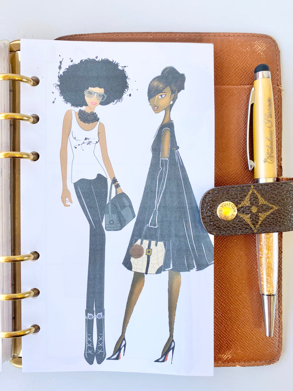 Fashionista Functional Weekly Planner Inserts