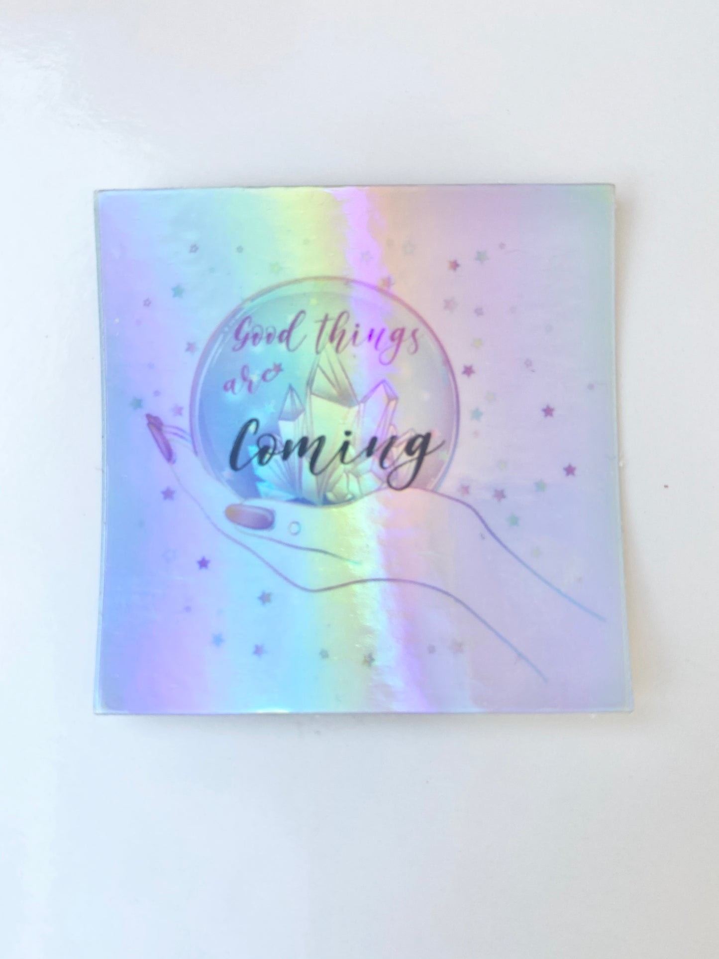 Crystal Ball Holographic Vinyl Sticker