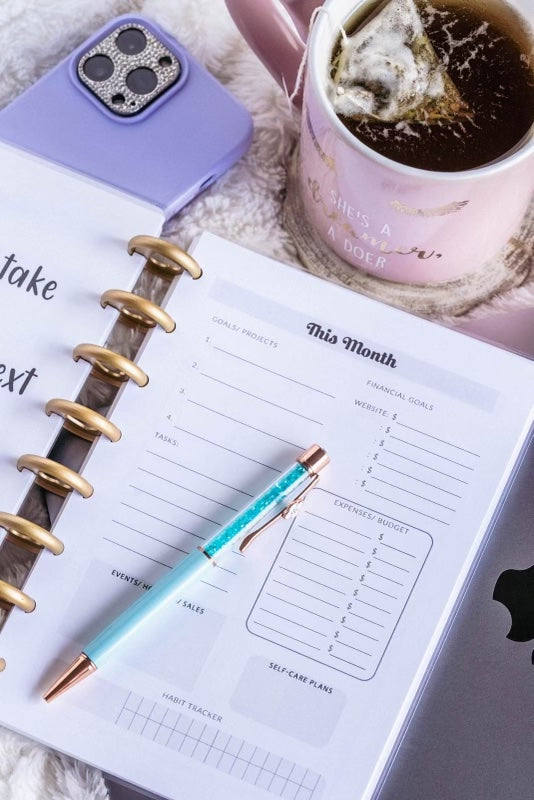 Level Up Business Planner A5 Size - Undated