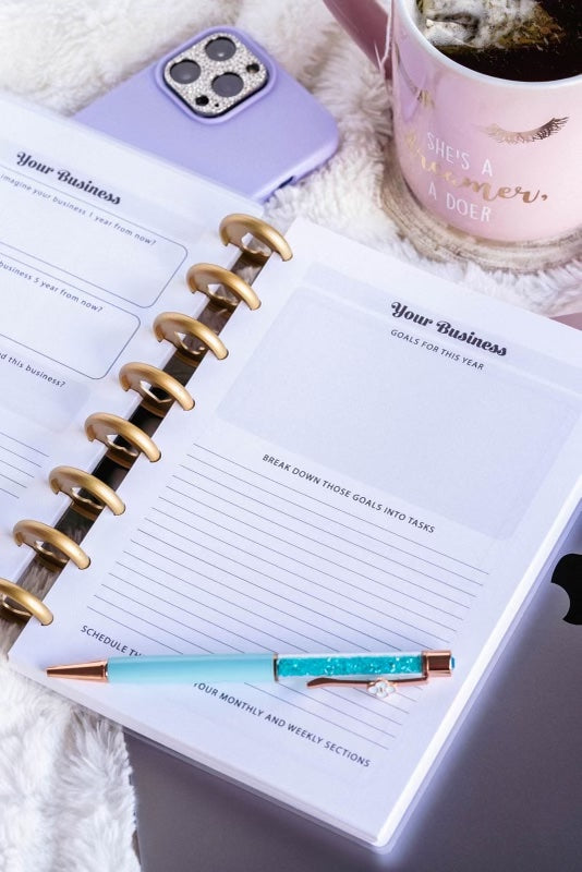 Level Up Business Planner A5 Size - Undated