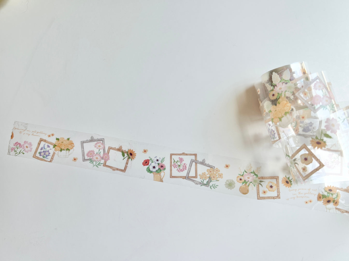 Daisy SunFlower Clear Washi Tape