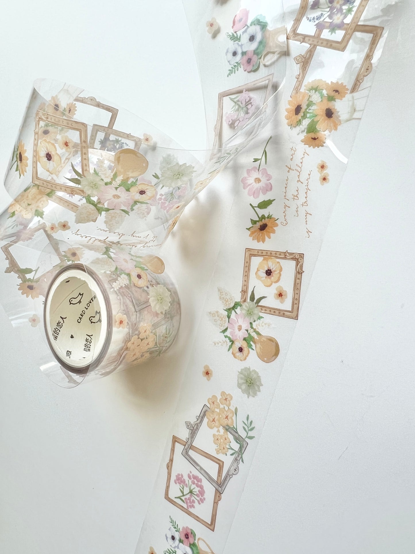 Daisy SunFlower Clear Washi Tape