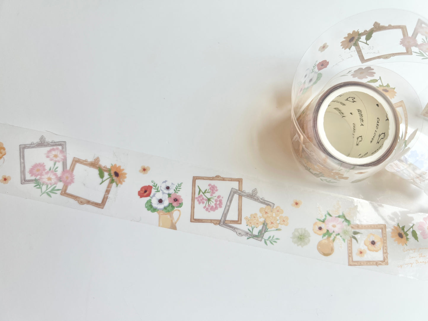 Daisy SunFlower Clear Washi Tape