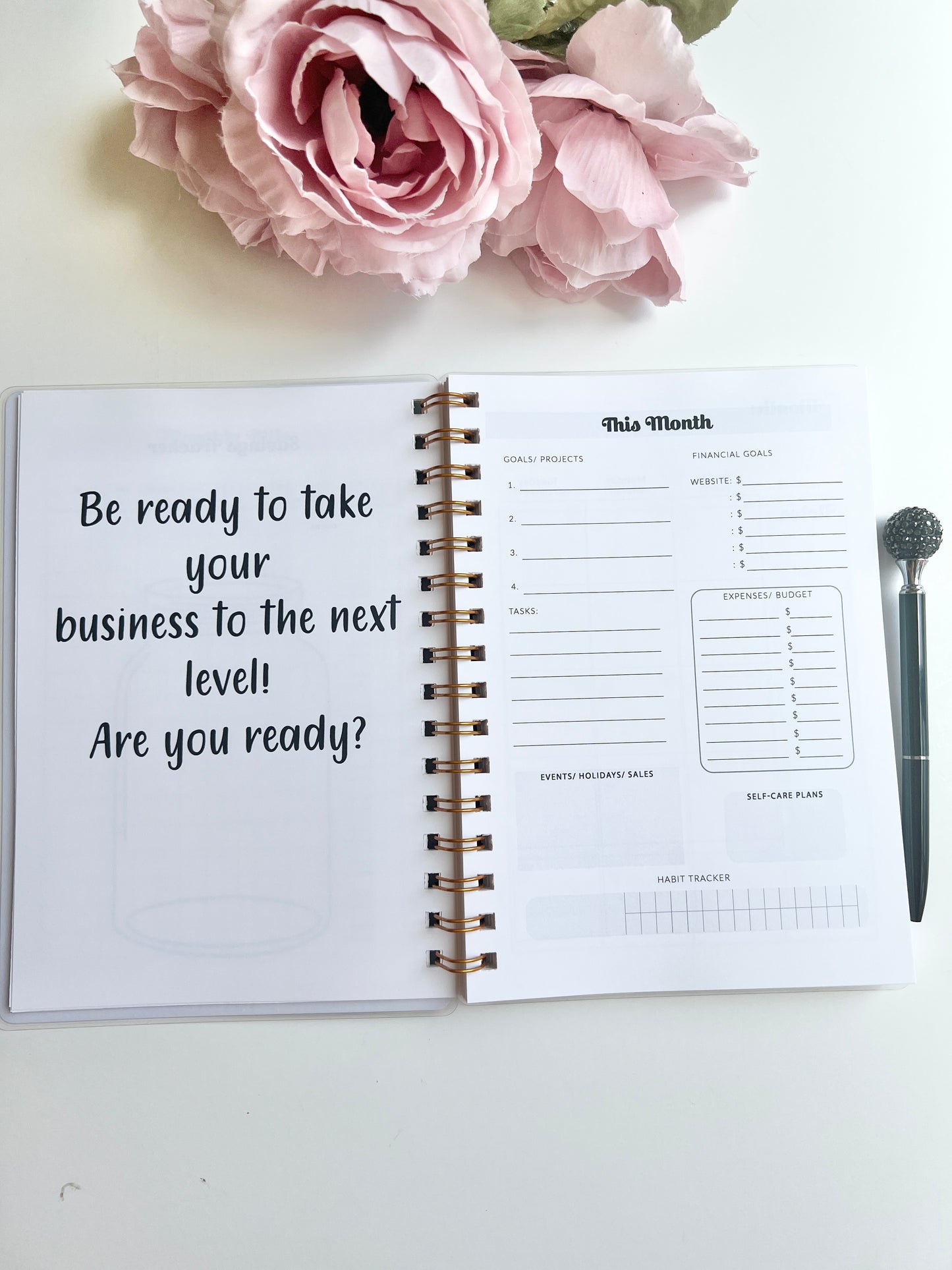 Level Up Business Planner A5 Size - Undated