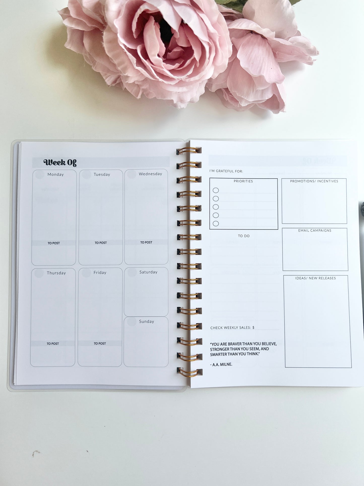 Level Up Business Planner A5 Size - Undated