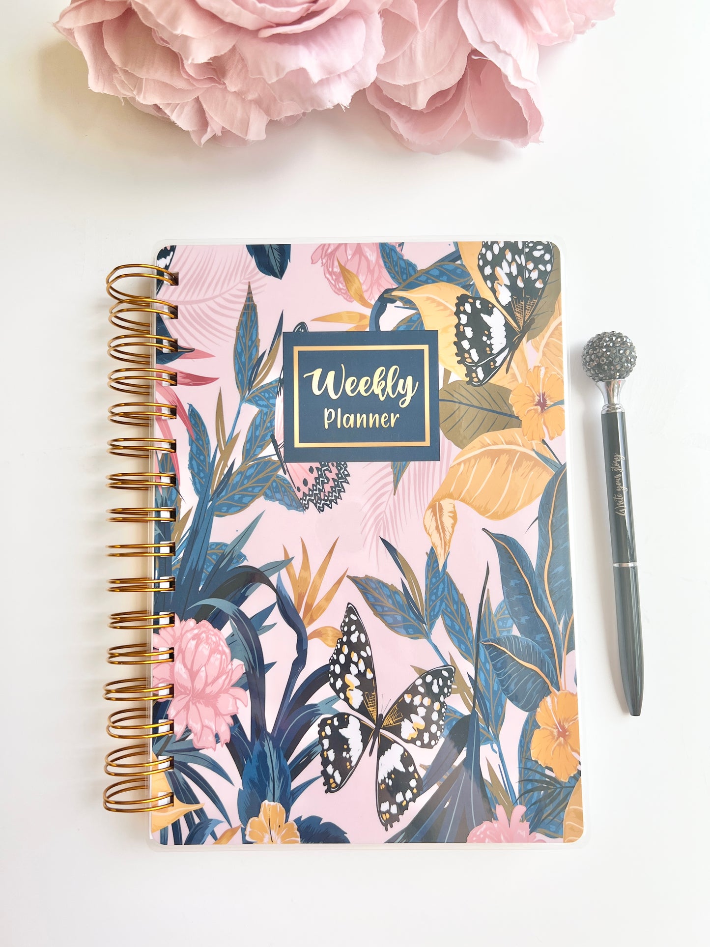 Weekly Layout Butterfly Wire-O A5 size Planner