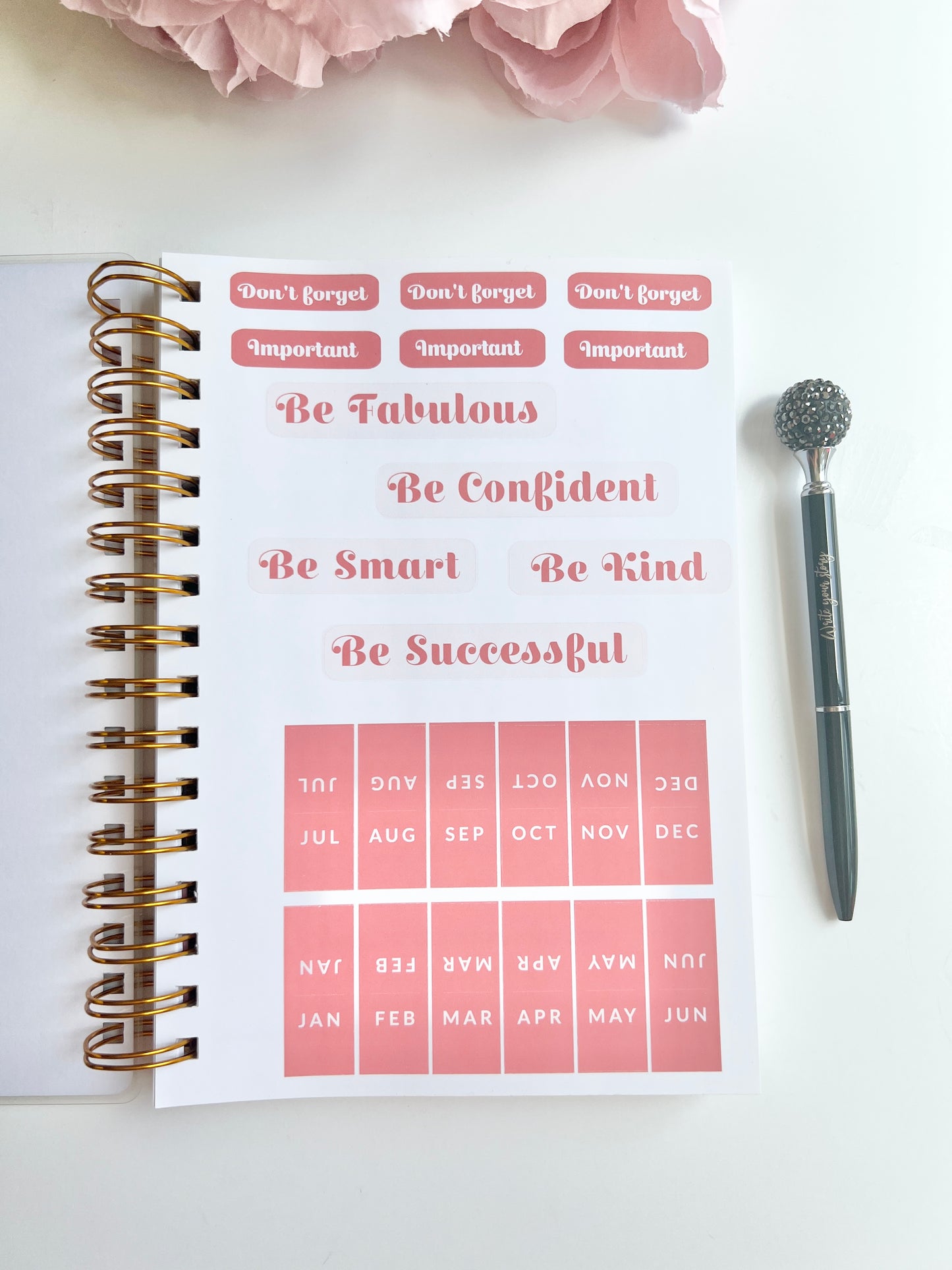 Weekly Layout Butterfly Wire-O A5 size Planner