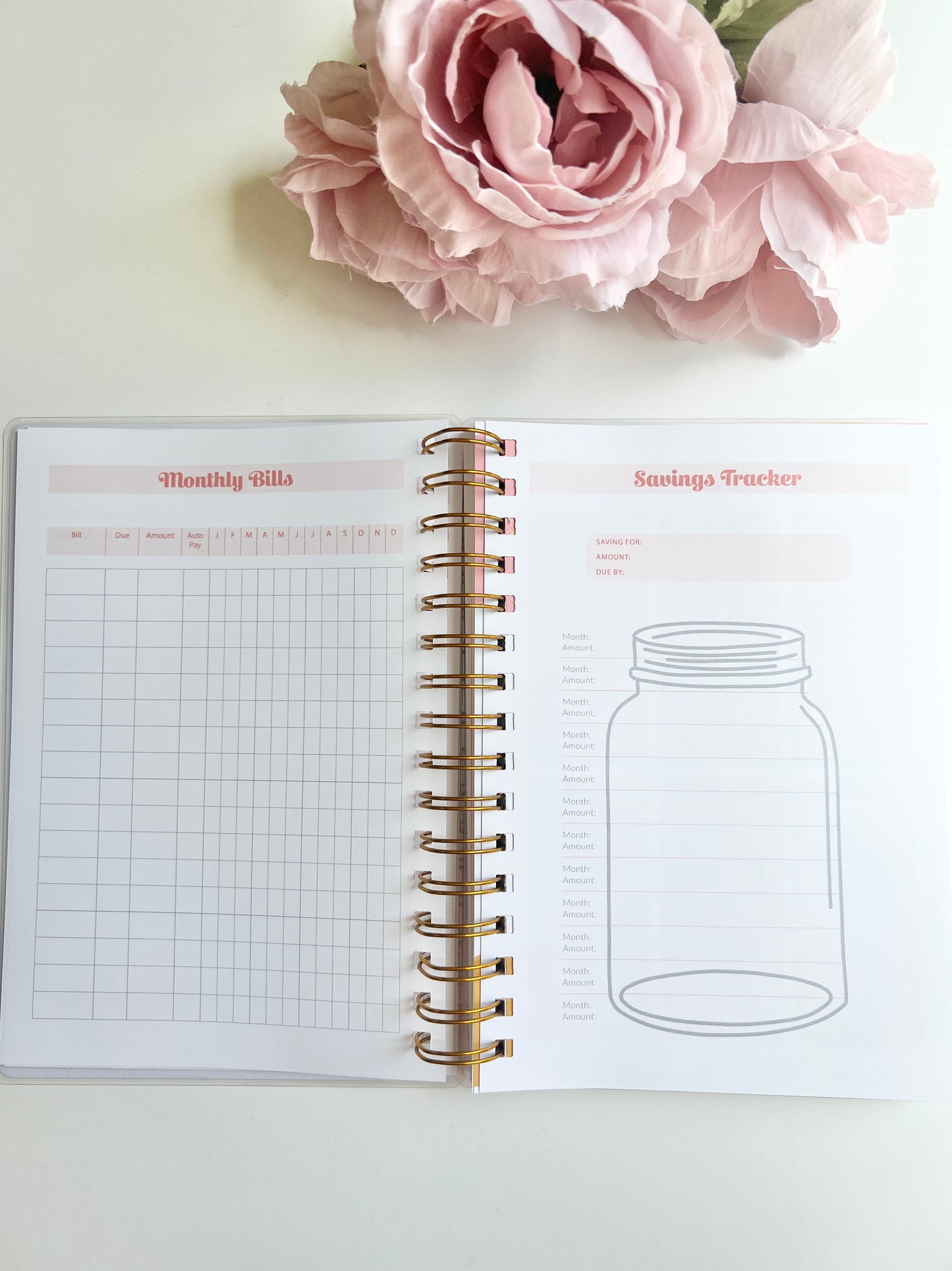 Weekly Layout Butterfly Wire-O A5 size Planner