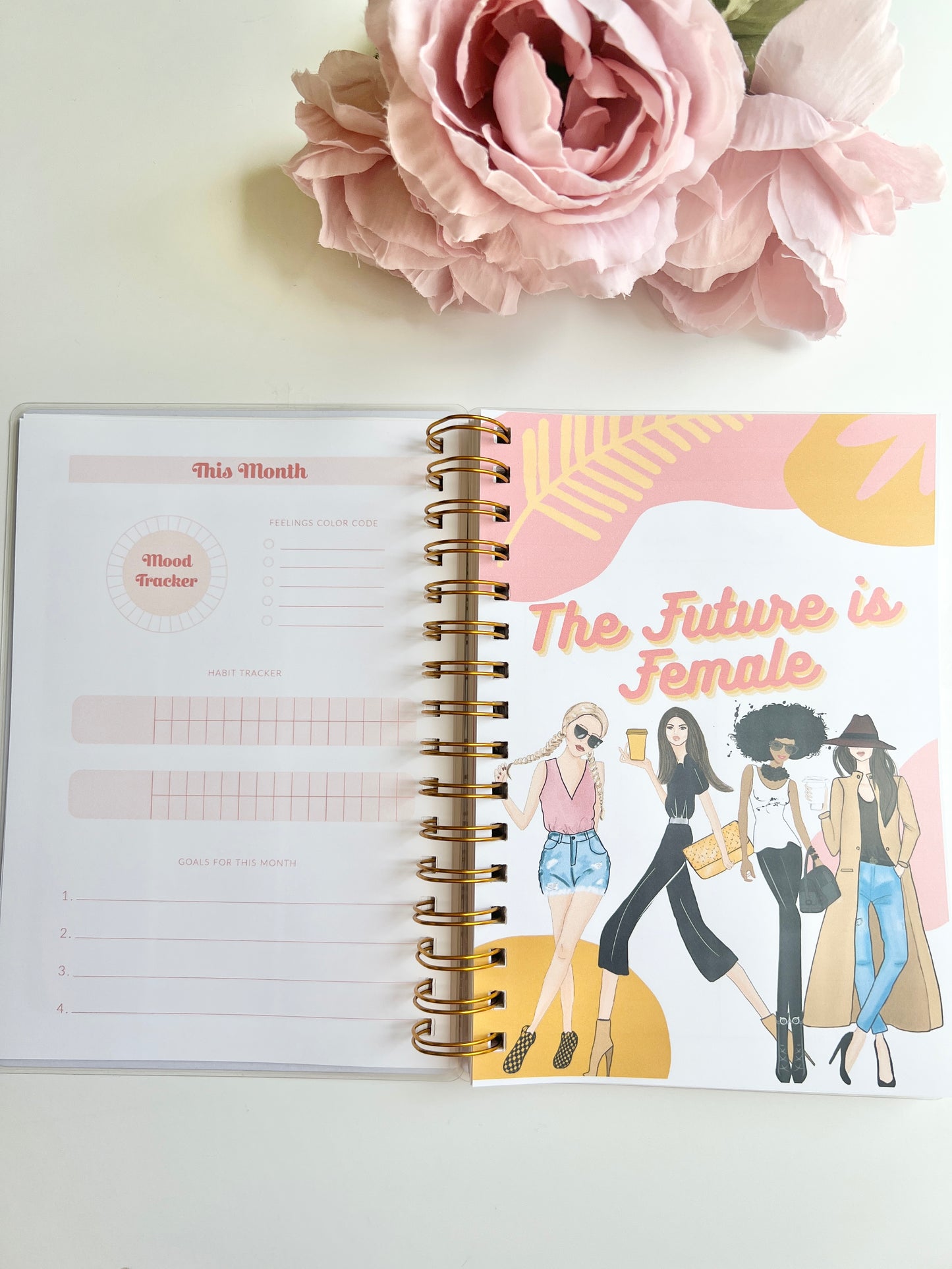 Weekly Layout Butterfly Wire-O A5 size Planner