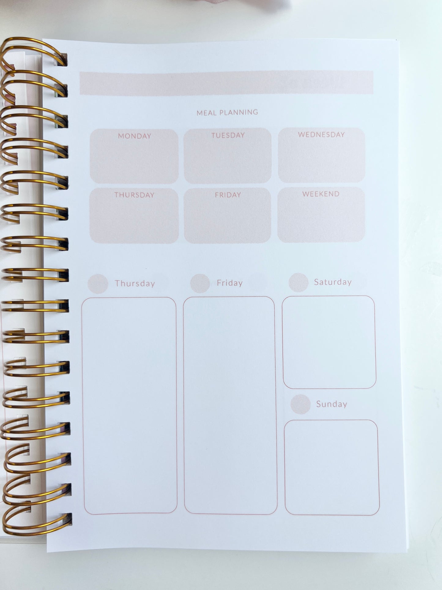 Weekly Layout Butterfly Wire-O A5 size Planner