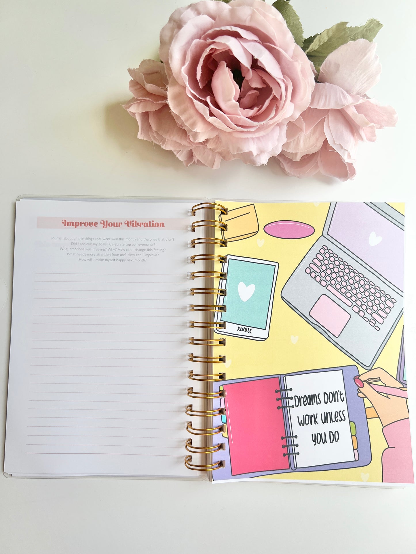 Weekly Layout Butterfly Wire-O A5 size Planner