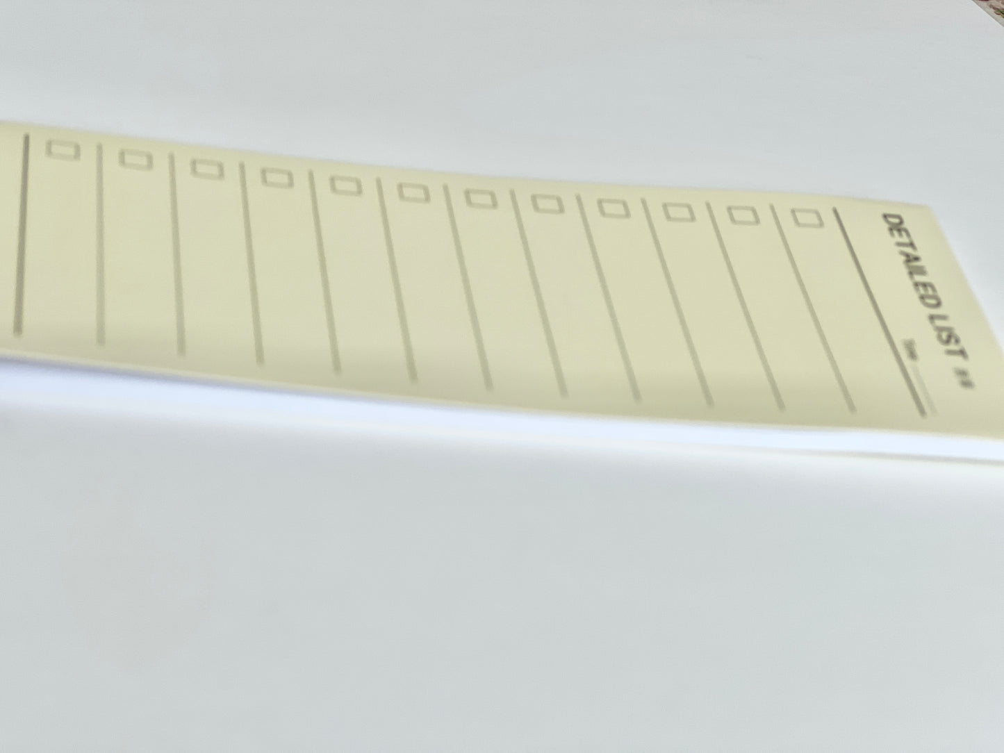 List Lined slim Notepad