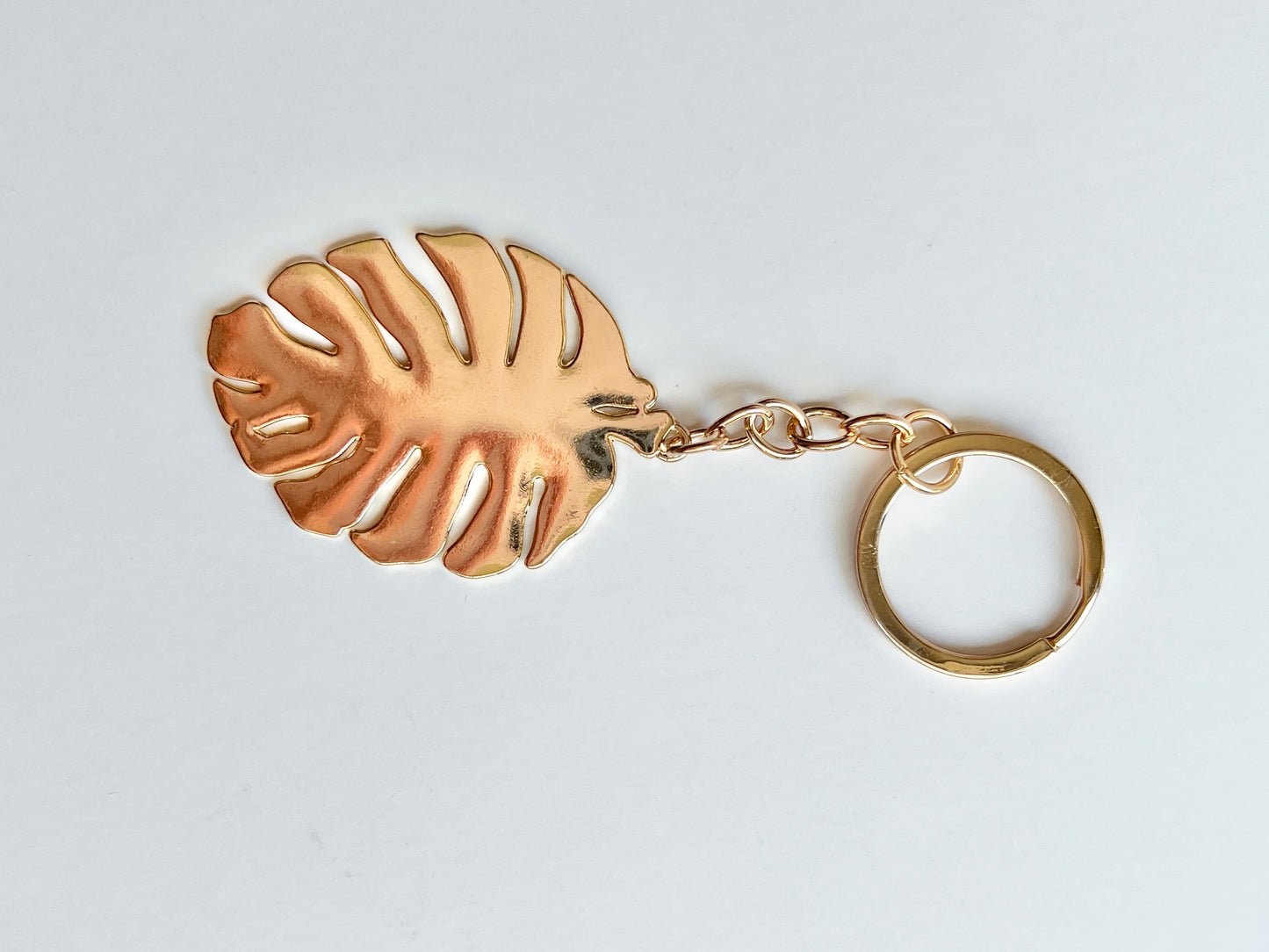 Monstera Enamel Planner Charm Keychain