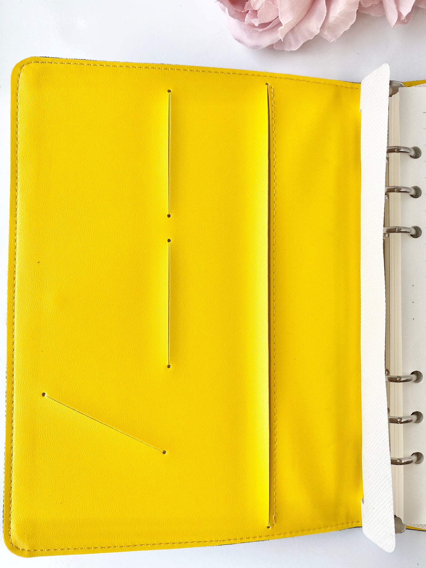 Dark Denim and Yellow A5 Ring Planner