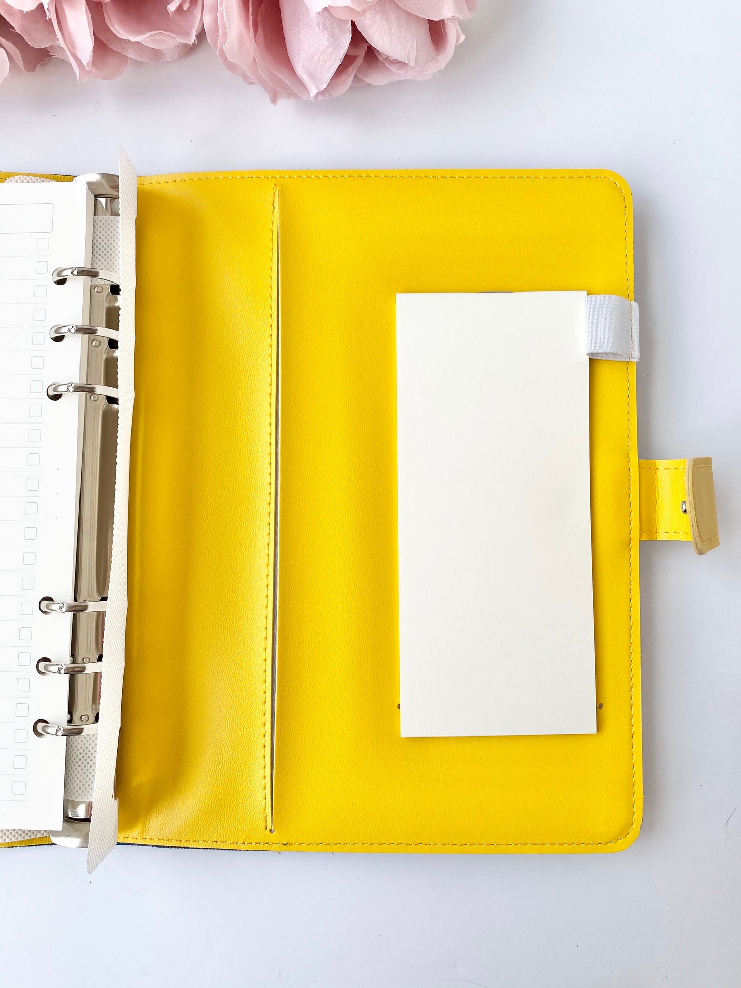 Dark Denim and Yellow A5 Ring Planner
