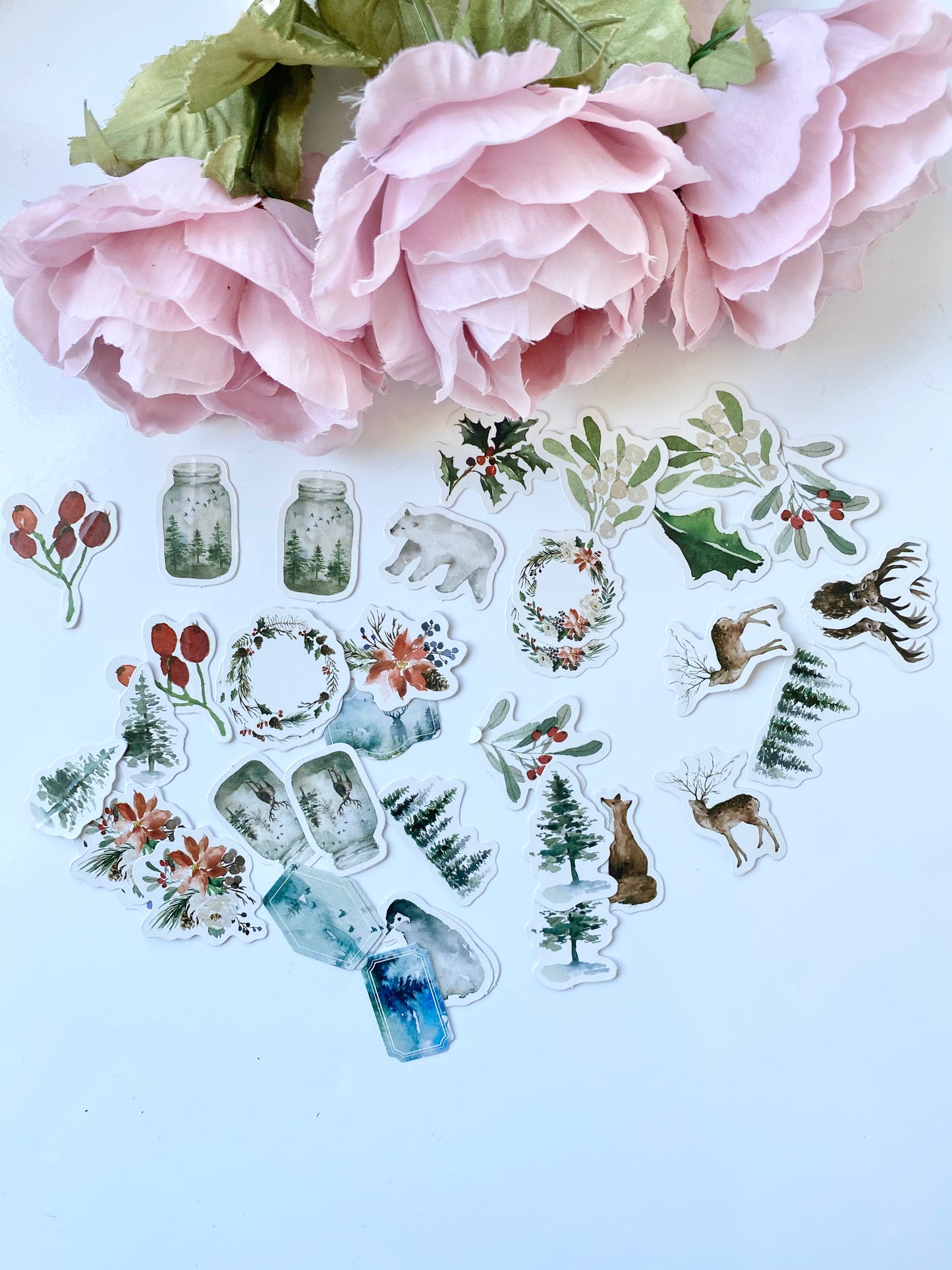Winterlad Snow Die-Cut Stickers