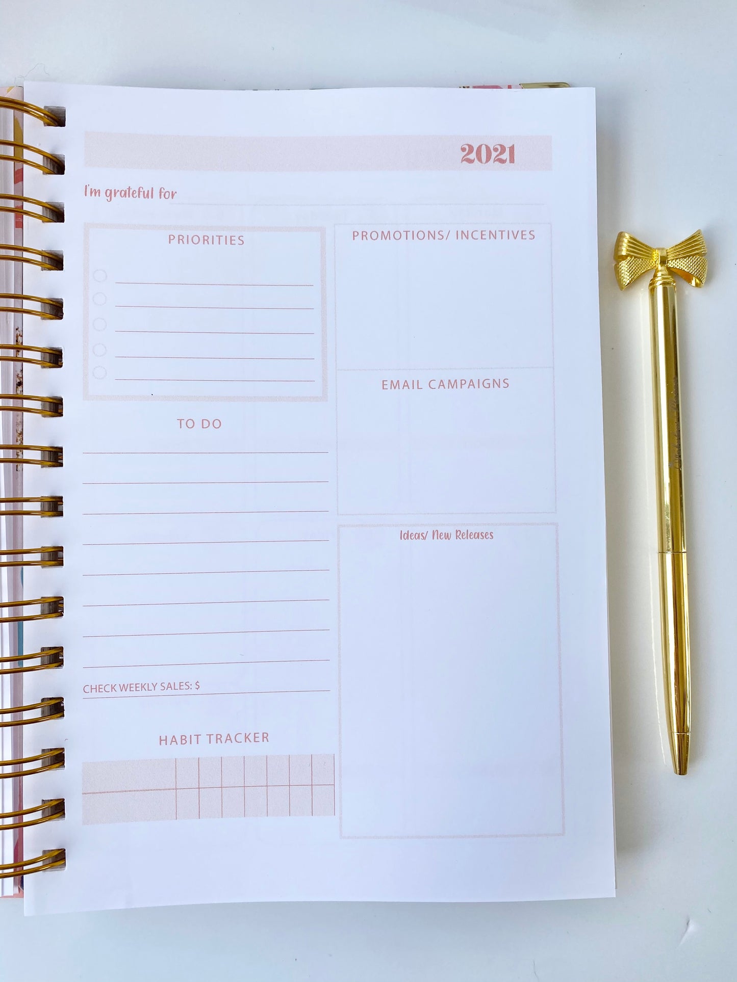 Business Planner A5 Size