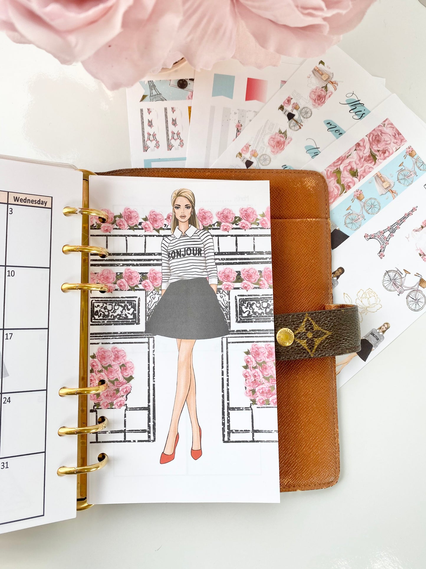 Spring in Paris Weekly Inserts Planner Pages