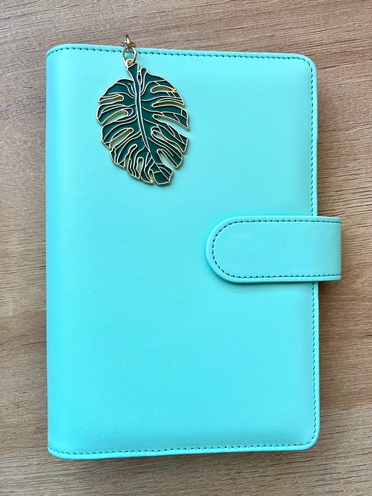 Monstera Enamel Planner Charm Keychain