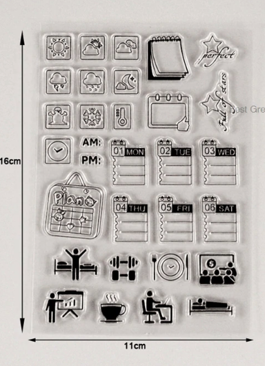 Functional Planner Bujo Stamp