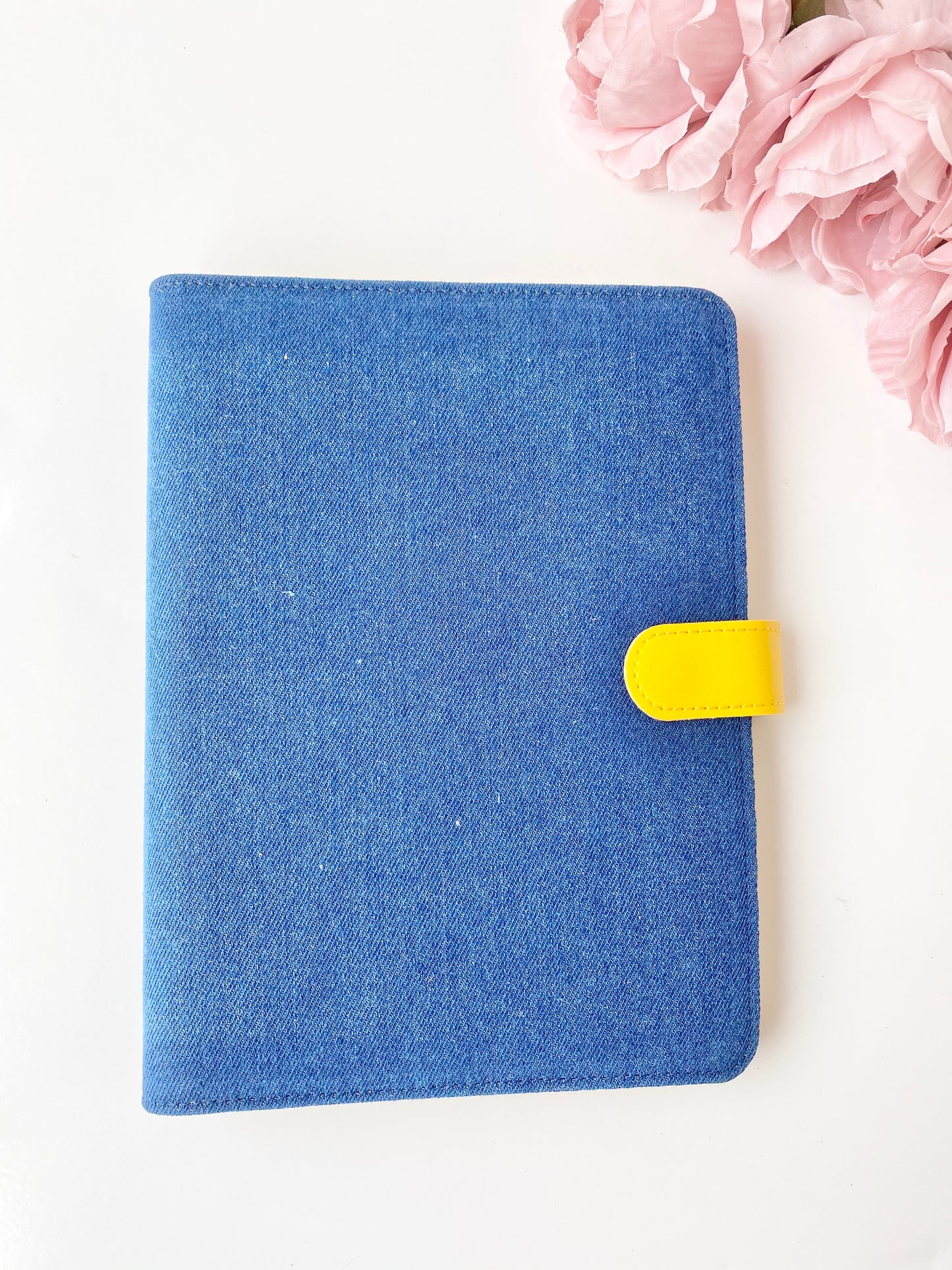 Dark Denim and Yellow A5 Ring Planner