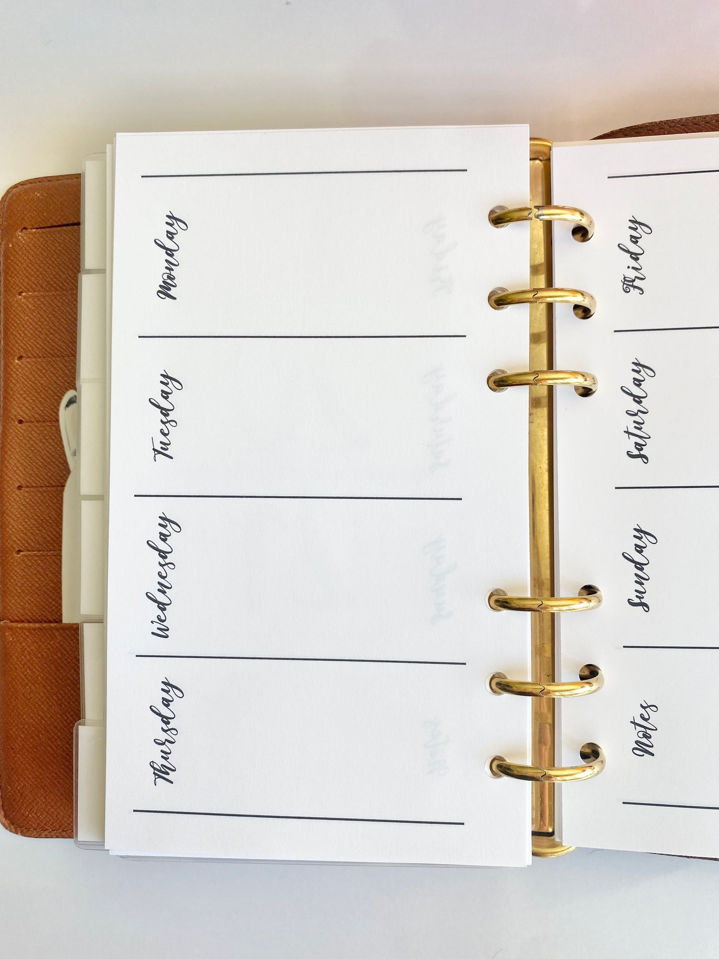 Minimalist Planner Weekly Inserts