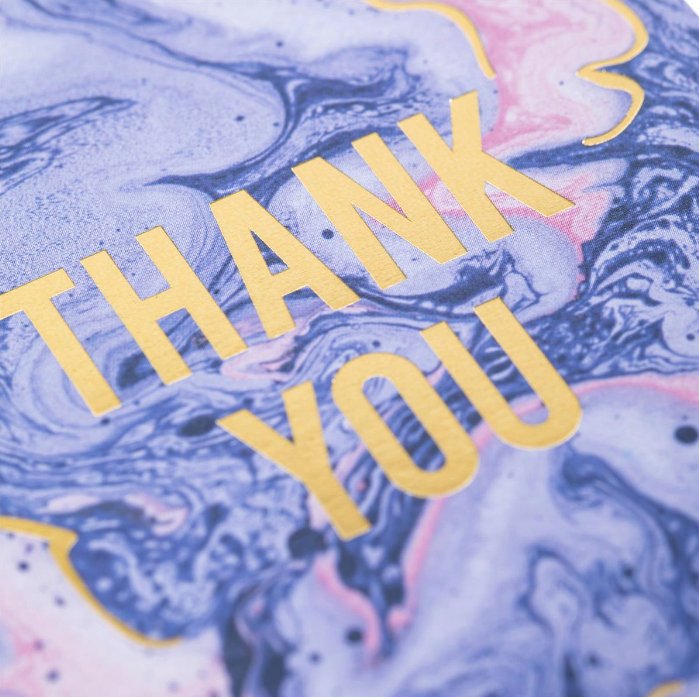 Gold Foil Thank You Cards