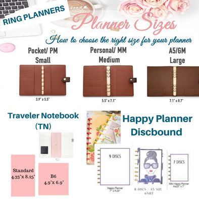 Planner Size Reference How to choose your Planner Size – The Fabulous Planner