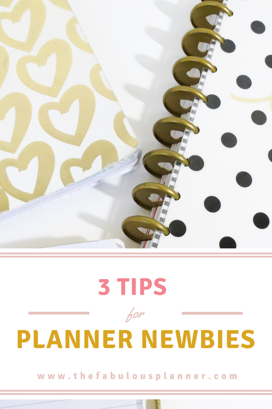 3 Planner Tips for newbies!