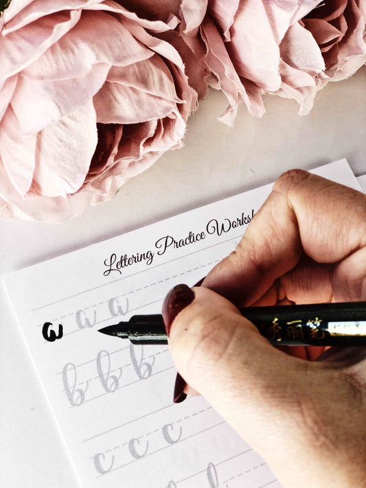 Black Lettering Brush Pens - Set of 2