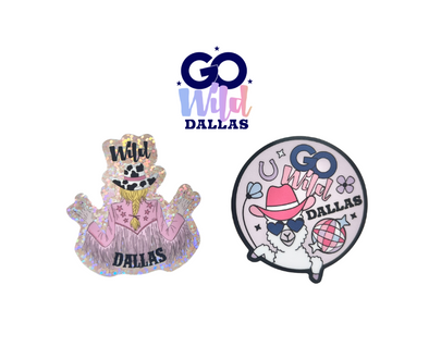 Go Wild Dallas Die-Cut Stickers - 2 Pack