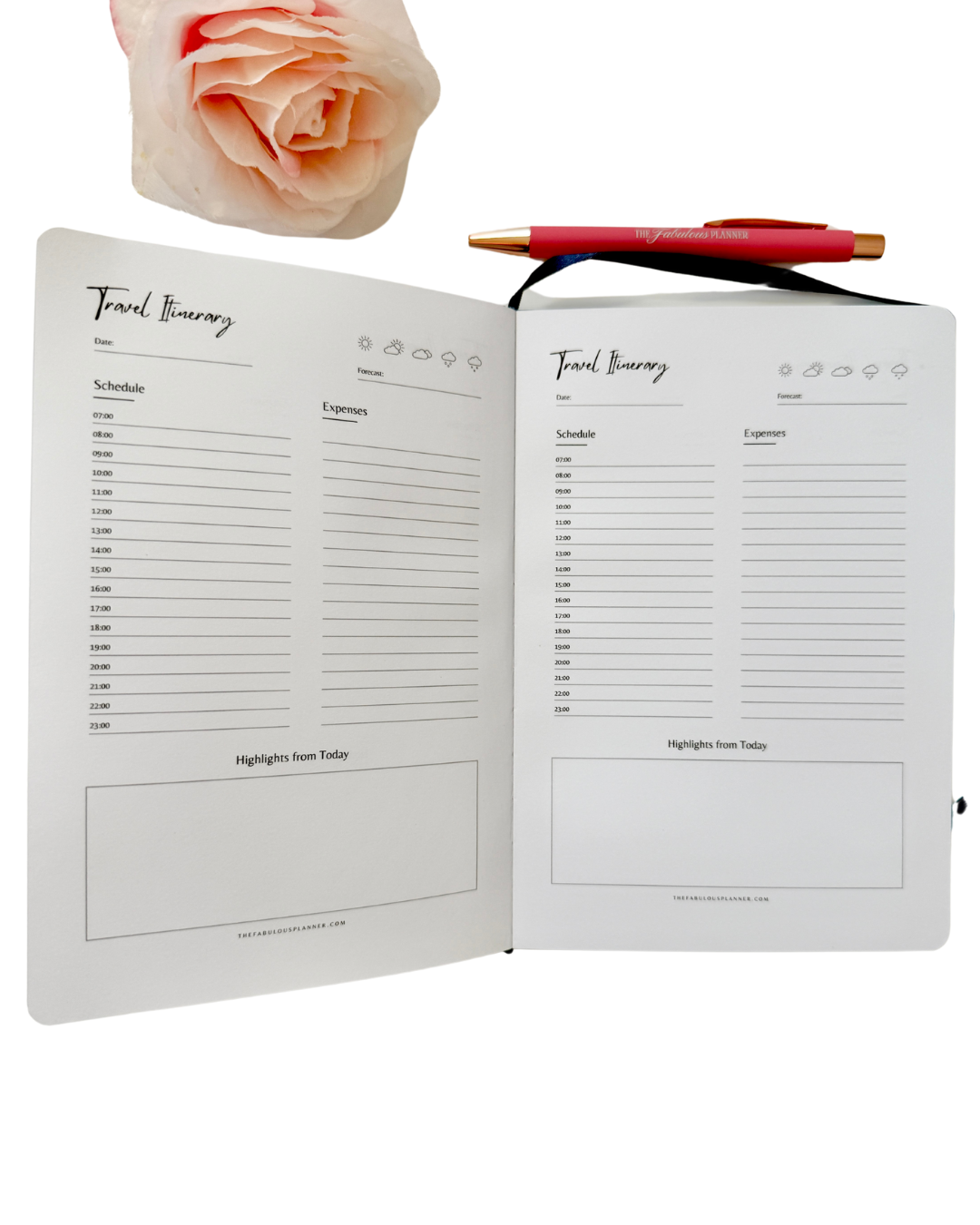 Bon Voyage Travel Journal | Vacation Planner & Memory Keeping Book
