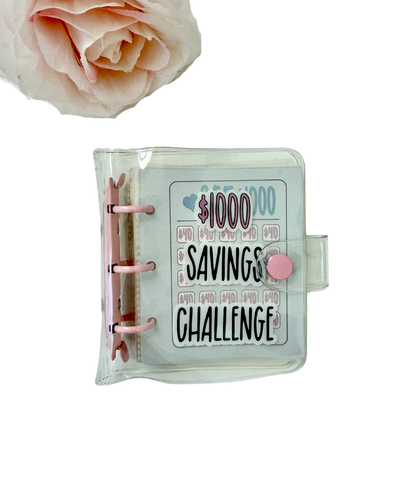 Mini Money Saving Binder, Save $1000 Envelopes Money Saving Challenge Book