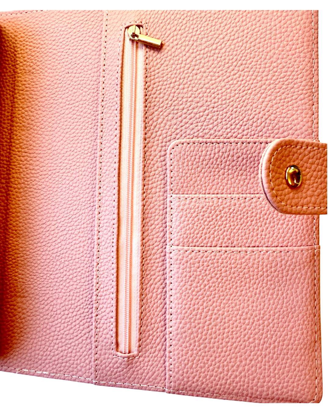 A5 Quilted Faux Leather Ring Planner Luxe Binder