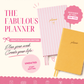 Undated Weekly Planner & Creative Journal | A5 Linen Planner with Dot Grid Pages