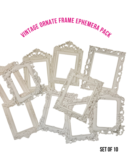 Gilded Memories Vintage Ornate Frame Ephemera Pack | Decorative Journaling Frames