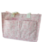 Bow & Go Craft Tote Bag | Coquette Pink Bow Organizer for Journaling & Crafts