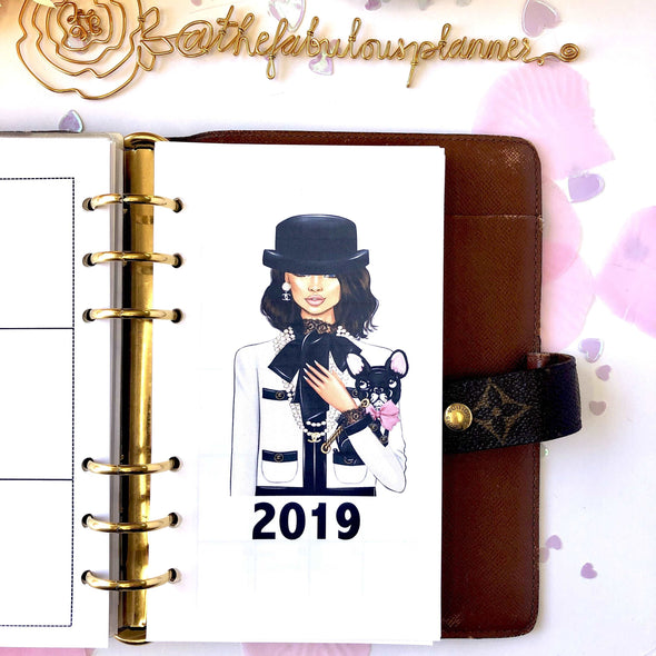 2023 Dated Chic Parisian Monthly Planner