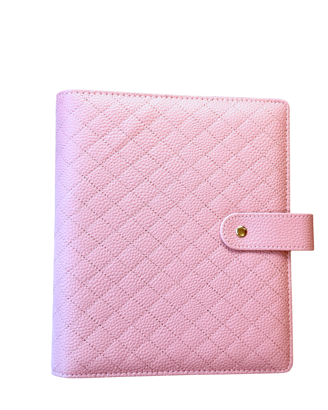A5 Quilted Faux Leather Ring Planner Luxe Binder