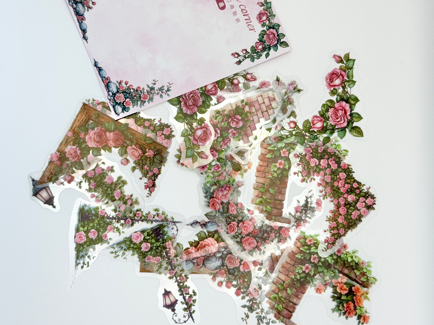 Secret Garden Clear Sticker Pack | Transparent Floral Stickers