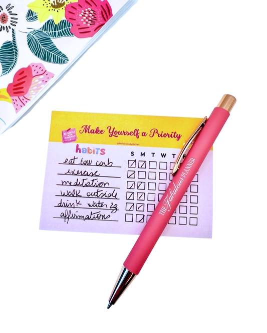 Make Yourself a Priority – Habit Tracker Notepad