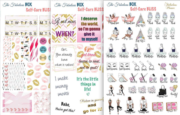3 Sheets Self Care Sticker Set