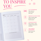 Undated Weekly Planner & Creative Journal | A5 Linen Planner with Dot Grid Pages