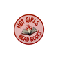 Hot Girls Read Books Die Cut Sticker | Bookish Vinyl Sticker