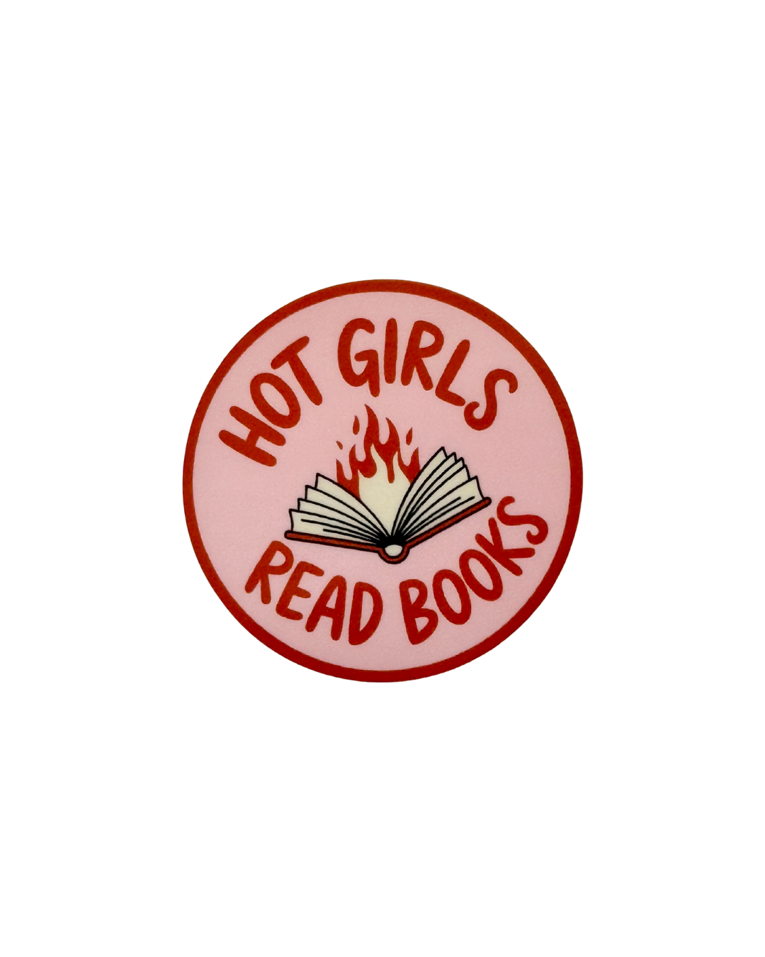 Hot Girls Read Books Die Cut Sticker | Bookish Vinyl Sticker