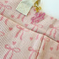 Bow & Go Craft Tote Bag | Coquette Pink Bow Organizer for Journaling & Crafts