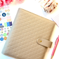 A5 Quilted Faux Leather Ring Planner Luxe Binder